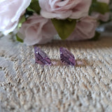 Amethyst, quartz - Pair