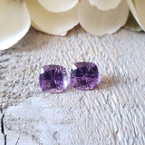 Amethyst, quartz - Pair