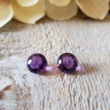 Amethyst, quartz - Pair
