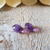 Amethyst, quartz - Pair