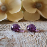 Amethyst, quartz - Pair