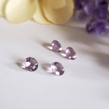 Améthyste rose de france, quartz - Lot de 4