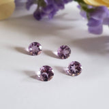Améthyste rose de france, quartz - Lot de 4