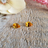 Citrine, quartz - Paire