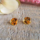 Citrine, quartz - Paire