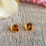 Citrine, quartz - Paire