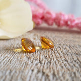 Citrine, quartz - Paire
