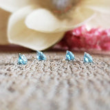 Aigue-marine - Lot de 4