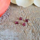 Tourmaline rubellite - Lot de 4