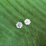 Zircon (incolore) - Paire