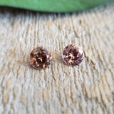 Zircon (rose) - Paire