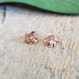 Zircon (rose) - Paire