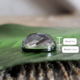 Quartz and hematite (doublet)