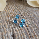 Topaze swiss blue - Lot de 4