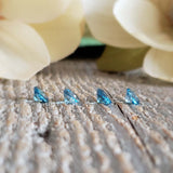 Topaze swiss blue - Lot de 4