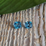 Topaze swiss blue - Paire
