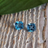Topaze swiss blue - Paire