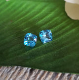 Topaze swiss blue - Paire