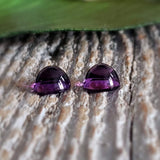 Amethyst, quartz - Pair