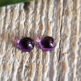 Amethyst, quartz - Pair