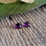 Amethyst, quartz - Pair