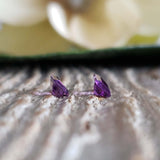 Amethyst, quartz - Pair