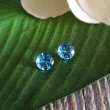 Topaze swiss blue - Paire