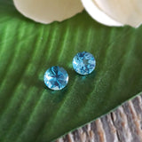 Topaze swiss blue - Paire