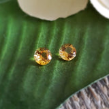 Citrine, quartz - Paire