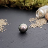 Tahitian pearl, semi-round