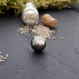 Tahitian pearl, semi-round