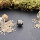 Tahitian pearl, semi-round