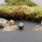 Tahitian pearl, semi-round