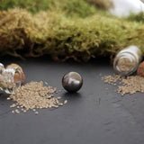 Tahitian pearl, semi-round