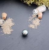 Tahitian pearl, semi-round