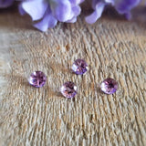 Améthyste rose de france, quartz - Lot de 4