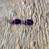 Amethyst, quartz - Pair
