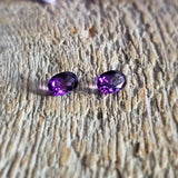 Amethyst, quartz - Pair
