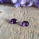 Amethyst, quartz - Pair