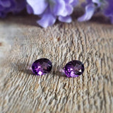 Amethyst, quartz - Pair