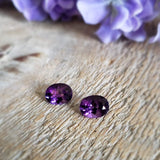 Amethyst, quartz - Pair