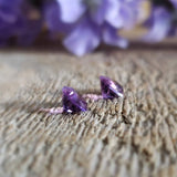Amethyst, quartz - Pair