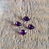 Amethyst, quartz - Parcel of 4