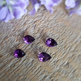 Amethyst, quartz - Parcel of 4