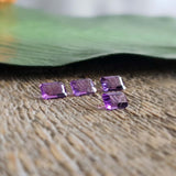 Amethyst, quartz - Parcel of 4