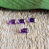 Amethyst, quartz - Parcel of 4