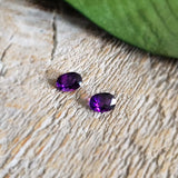 Amethyst, quartz - Pair