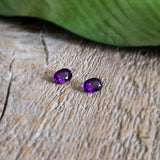 Amethyst, quartz - Pair
