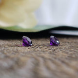 Amethyst, quartz - Pair