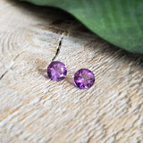 Amethyst, quartz - Pair